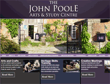 Tablet Screenshot of johnpoolestudycentre.co.uk